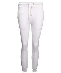 Women Joggers (Cuff) White Basic