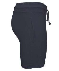 Women Shorts Leggings Basic Navy Blue Side