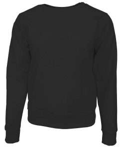 Women Sweatshirt Full Sleeve Front Basic Black