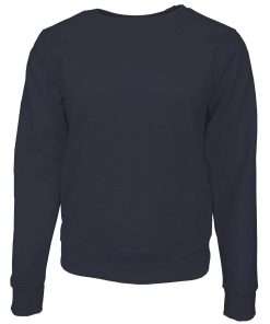 Women Sweatshirt Full Sleeve Front Basic Navy Blue