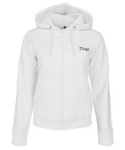 Script Logo Printed Women's Full Sleeve Zip-Up Hoodie