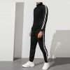 Black Tracksuit with White Stripe for Men