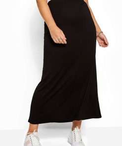 Maxi Length Black Skirt for Women