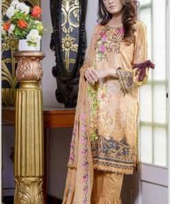 African Daisy Lawn Suits Unstitched 3 Piece (3)