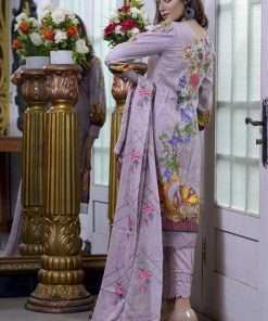 Butterfly Bush Lawn Suits Unstitched 3 Piece (2)
