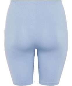 Striped Cycling Shorts for Women Sky Colour