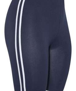 Striped Cycling Shorts for Women Navy Colour