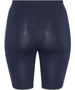 Striped Cycling Shorts for Women Navy Colour