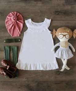 Baby Girls Neckline One Raffel Coller Dress