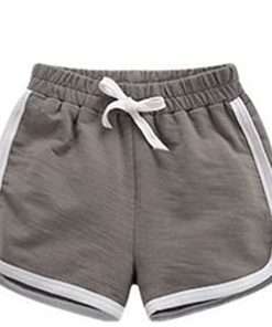 Grey Colour Manja Branded Unisex Baby Cotton Shorts