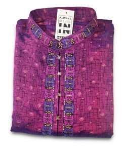 Rajshahi Silk Punjabi Purple 1