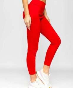 Red Colour Manja Leggings UK