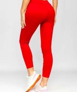 Red Colour Manja Leggings UK