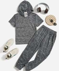 Boy's Hooded Tee & Joggers Set