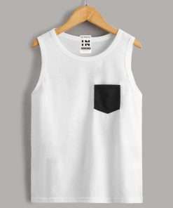 Boys Chest Pocket Tank Top