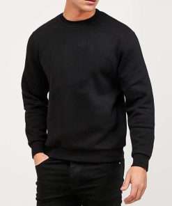 Boy's Plain Sweatshirt Black