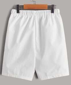 Cotton Bermuda Shorts for Boys White