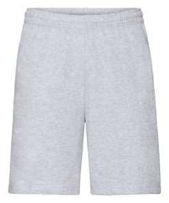 Men cotton elasticated semi long shorts Grey