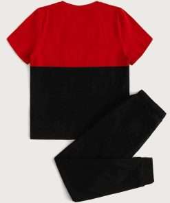 Boy's Color Block Tee and Joggers Set