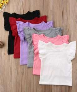 Short Raffels Sleeve Baby Tees