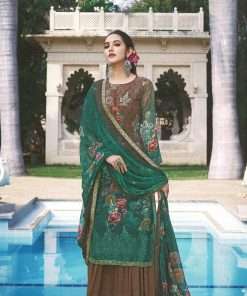 Asian Georgette Printed Salwar Kameez 4-Piece
