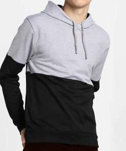 Mens Colour Block Pullover Hoodies