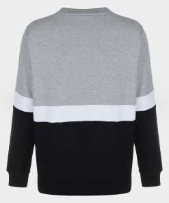 Stylish Grey Colour Block Sweatshirt for Women