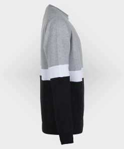 Stylish Grey Colour Block Sweatshirt for Women