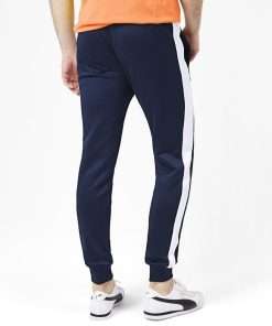 Navy Regular Fit Side Panel Joggers for Men