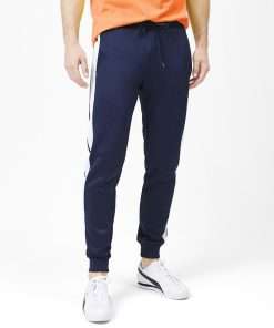 Navy Regular Fit Side Panel Joggers for Men