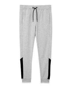 Grey Joggers for Men with Black Side Panel