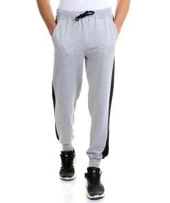Grey Men's Side Striped Joggers