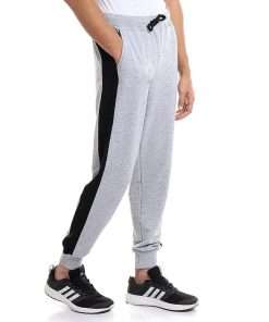 Grey Men's Side Striped Joggers