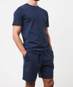 Navy Men's T-Shirt & Shorts Set