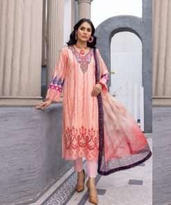 Pakistani 3 Piece Unstitched Embroidered Lawn
