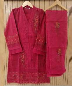 Binsaeed Stitched Embroidery 3Piece