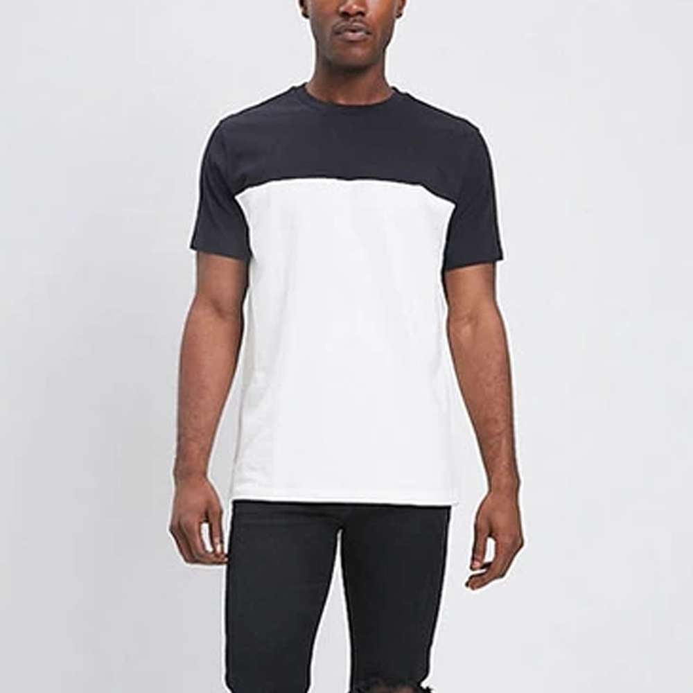 Men's Block Point  T-Shirt - Black main image 0