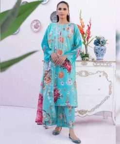 Ziva Un-Stitched Pakistani Premium 3 Piece by Gulljee