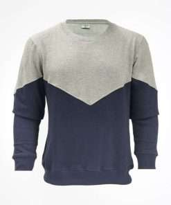Men’s Grey Navy Batwing Sweatshirt