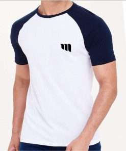 Manja Logo Print Raglan T-Shirt For Men