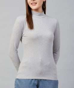 Turtleneck Long Sleeve T-Shirts for Women