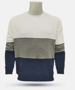 Stylish Colour Blocked Knit Sweatshirt for Men