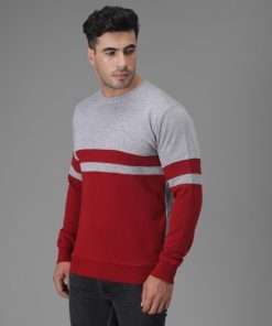 Full Sleeve Color Block Men's Sweatshirt