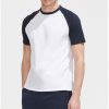 Contrast Raglan Body Half Sleeve Men's T-Shirt