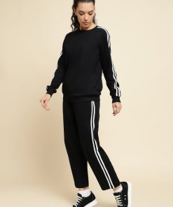 Round Neck Black Colour Tracksuits