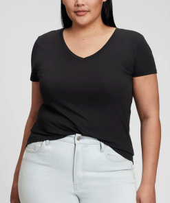 Short Sleeve V Neck T-Shirt For Women