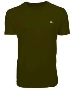 Revenge Logo Printed Half Sleeve V-Neck T-Shirt