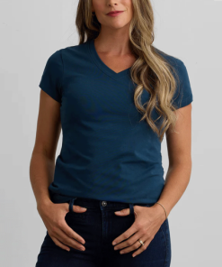 Short Sleeve V Neck T-Shirt