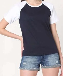 Contrast Raglan Half Sleeve Tee