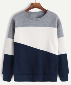 Designer Colour Block Sweatshirt